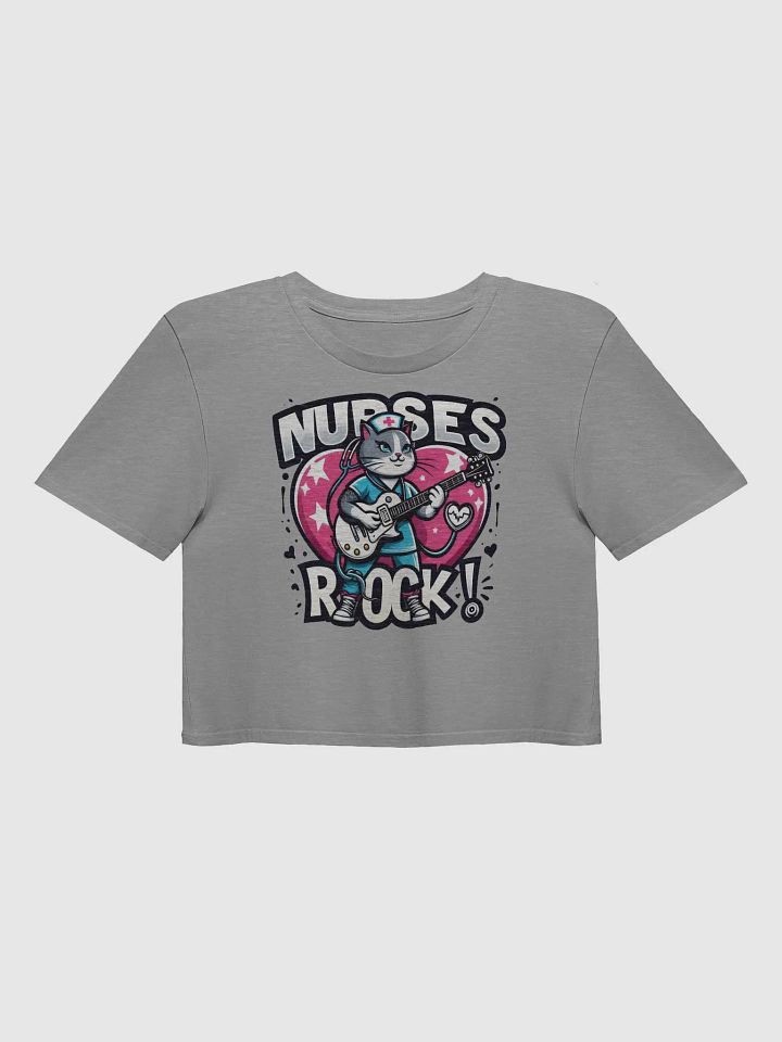 Nurse's Rock! Illustrated Crop Top product image (1)