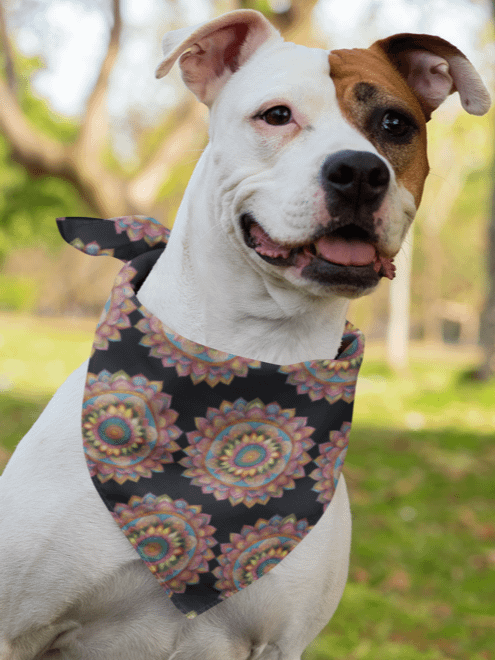 Golden Bloom Mandala - Bandana product image (2)