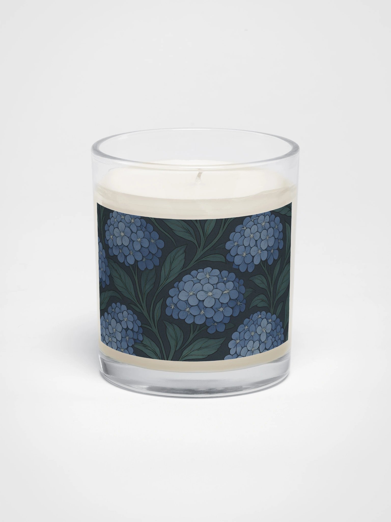 Hydrangea Soy Candle With Botanical Floral Design product image (1)