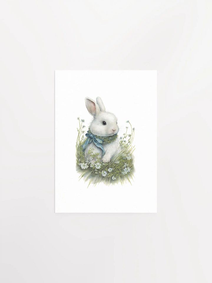 Watercolor Woodland Bunny Print 2 product image (2)