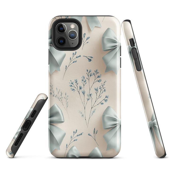 Tough iPhone® Case – Something Blue Bows product image (5)