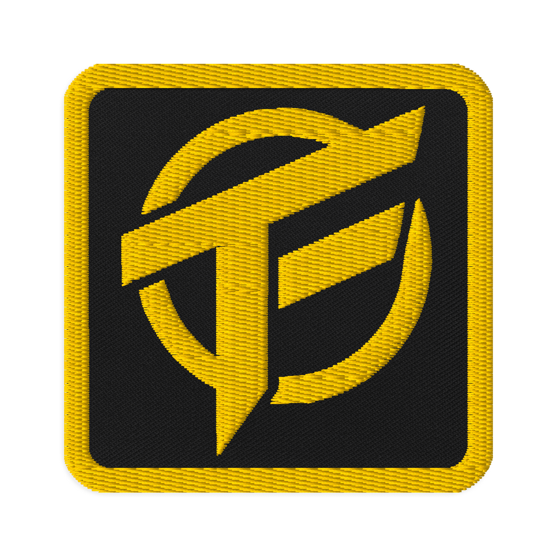 TopFrag™ Embroidered Patch (Yellow_Thread) Square product image (1)