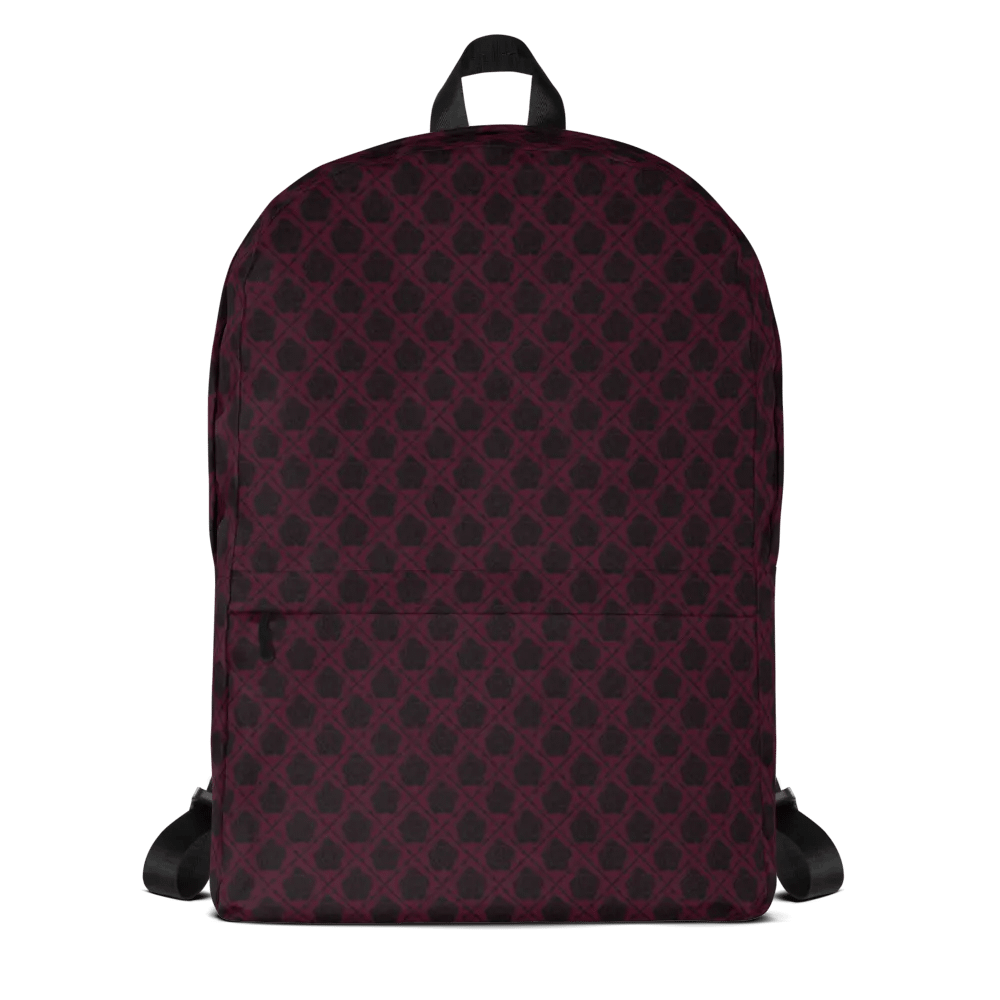 Maroon Hellebore Textile Backpack product image (9)