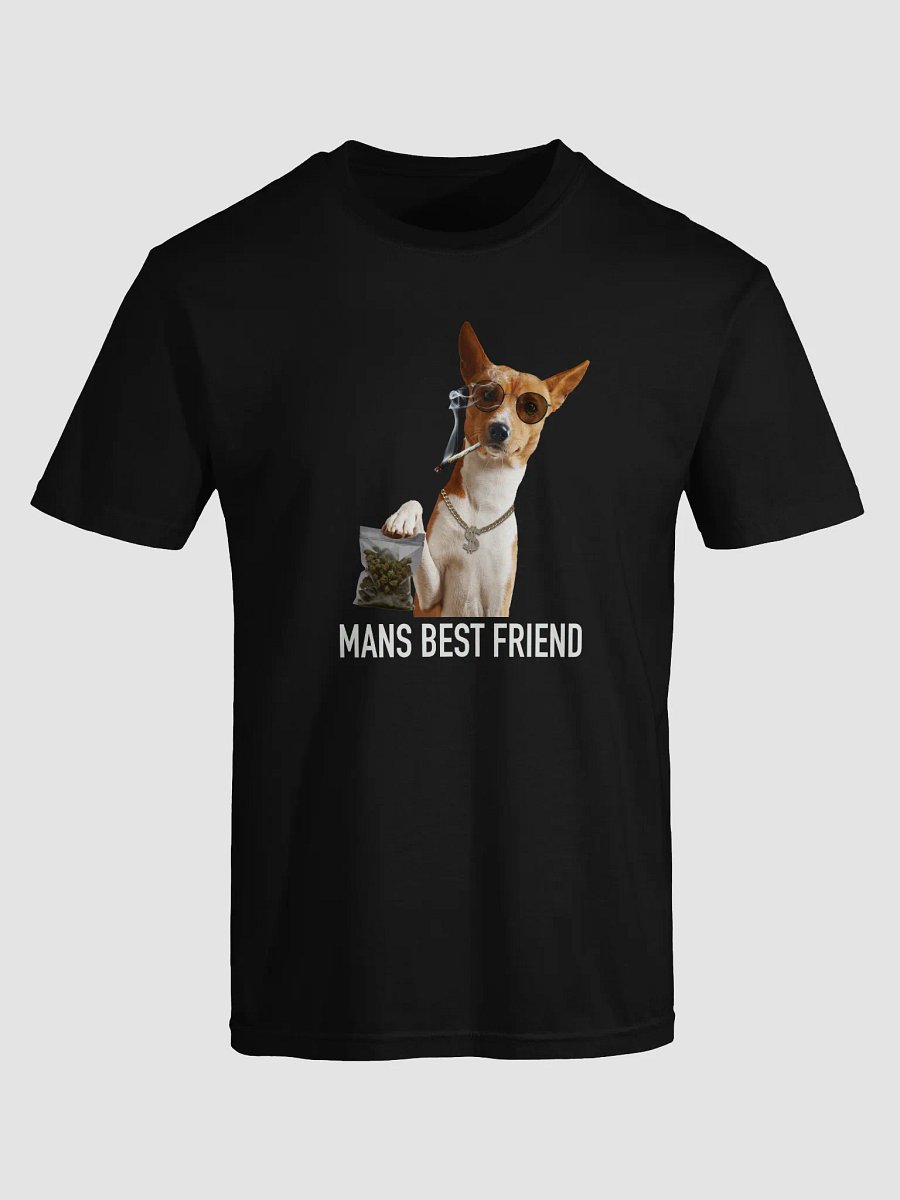 Man's best friend funny dog with pot t-shirt product image (3)