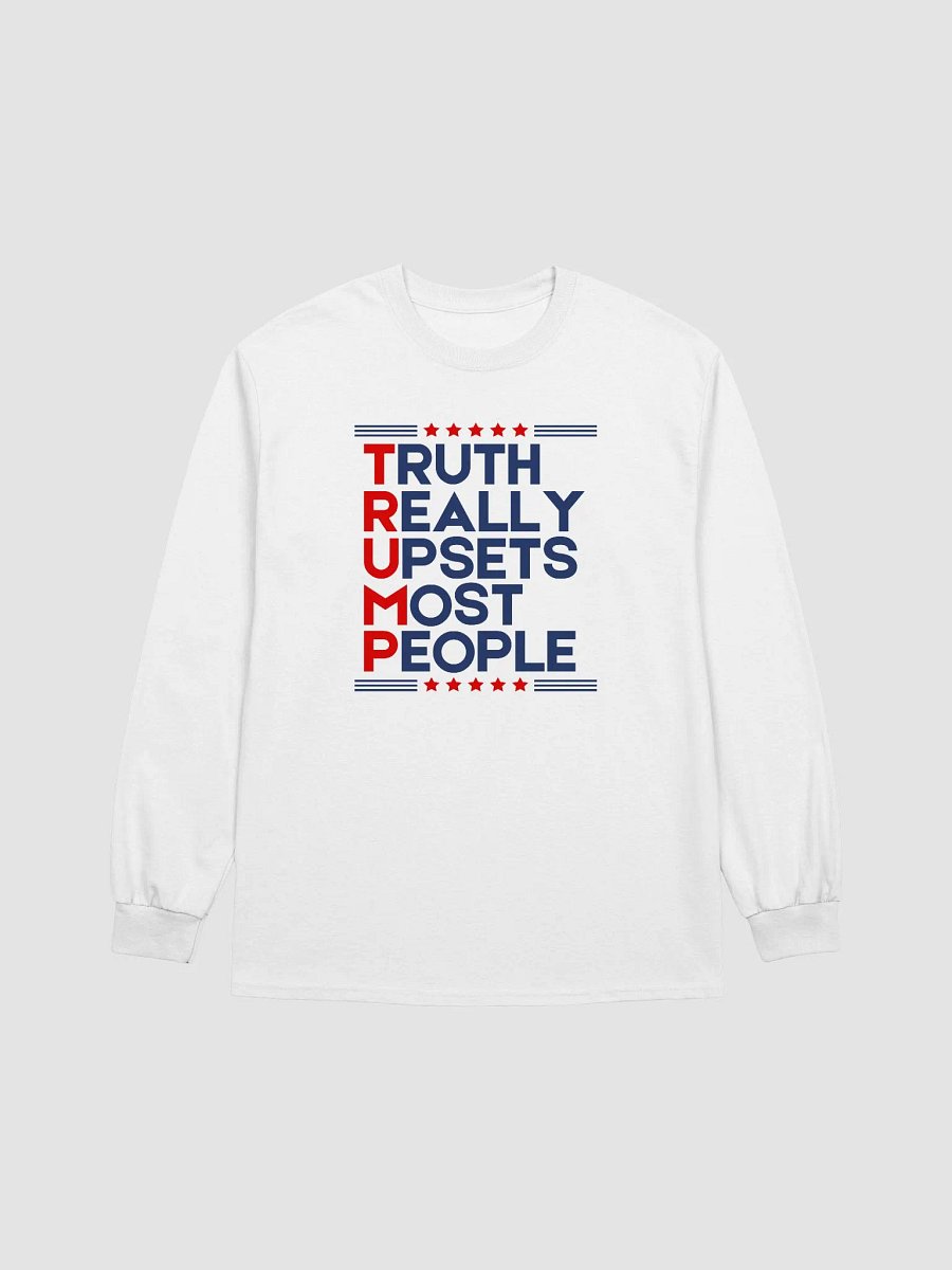 Men's Truth Really Upset's Most People (White Long Sleeve) product image (1)