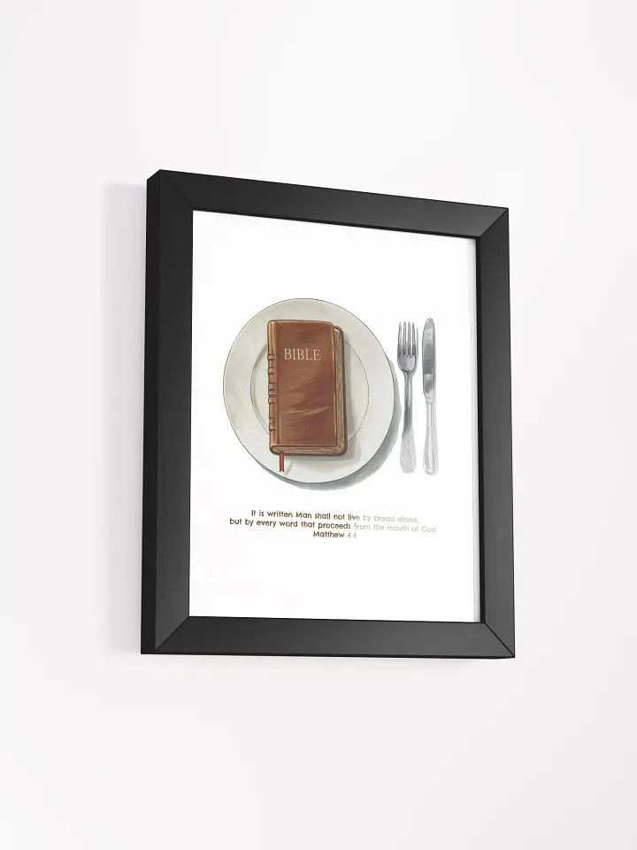 Matthew 4:4 Print with Frame product image (1)