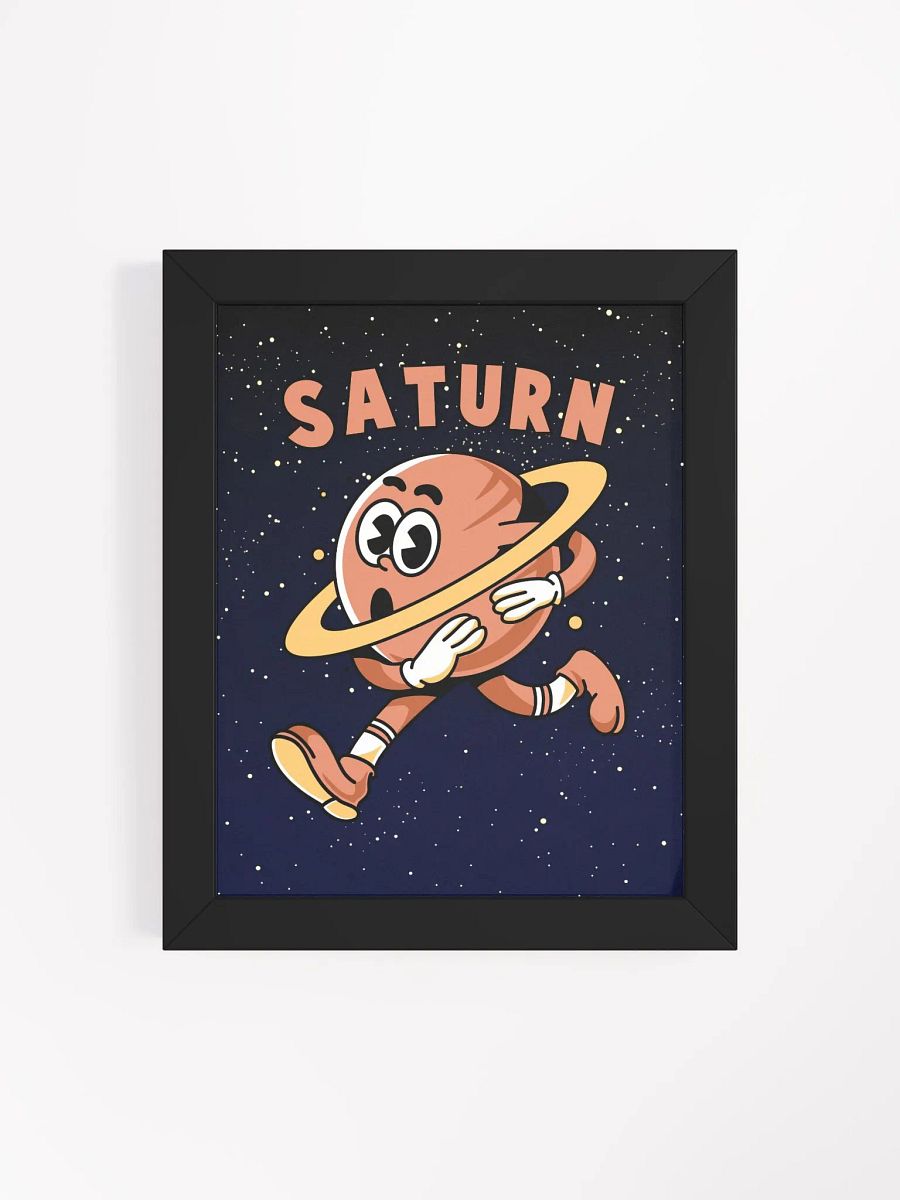 Retro Saturn Framed Print product image (4)