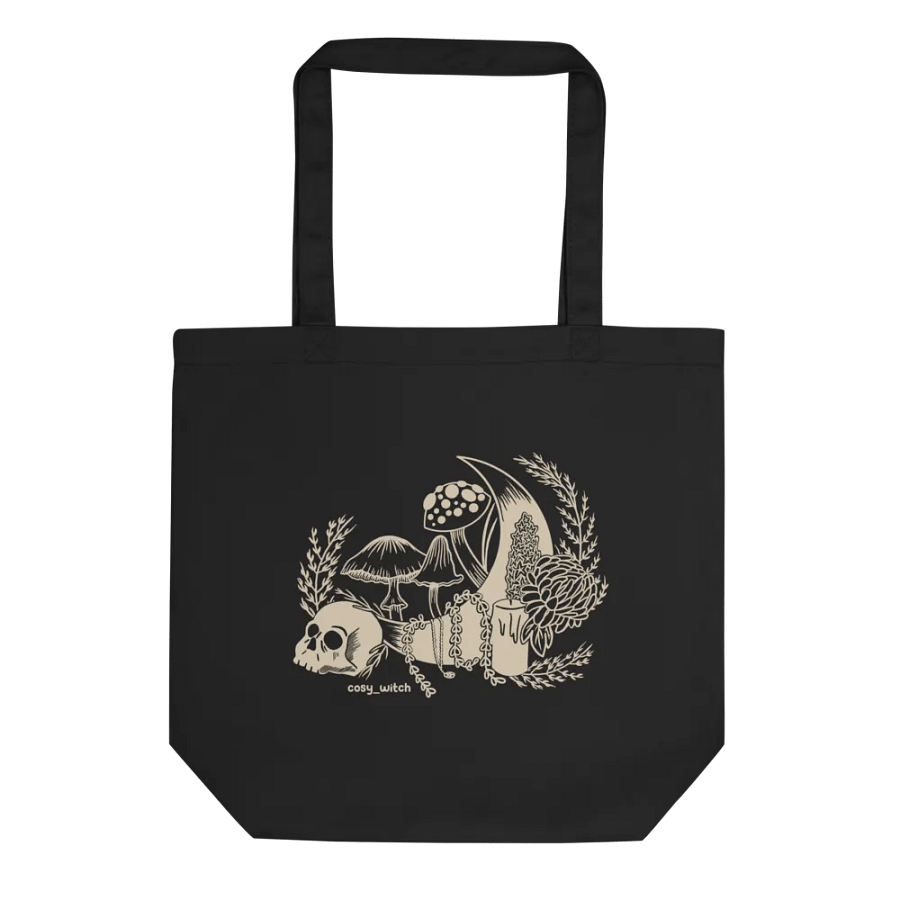 Witchy Things Eco Cotton Tote Bag - Black product image (1)