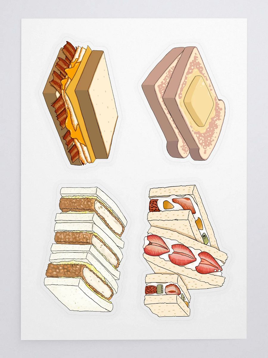 Food themed sticker sheet (4th batch) product image (3)