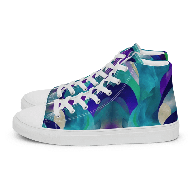 Ethereal Waves Women's High Top Shoes product image (1)