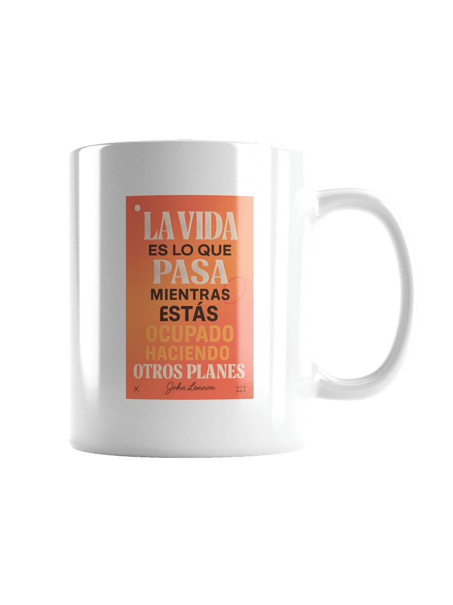 TAZA reflexiva moderno con cita vital de John Lennon en español product image (5)