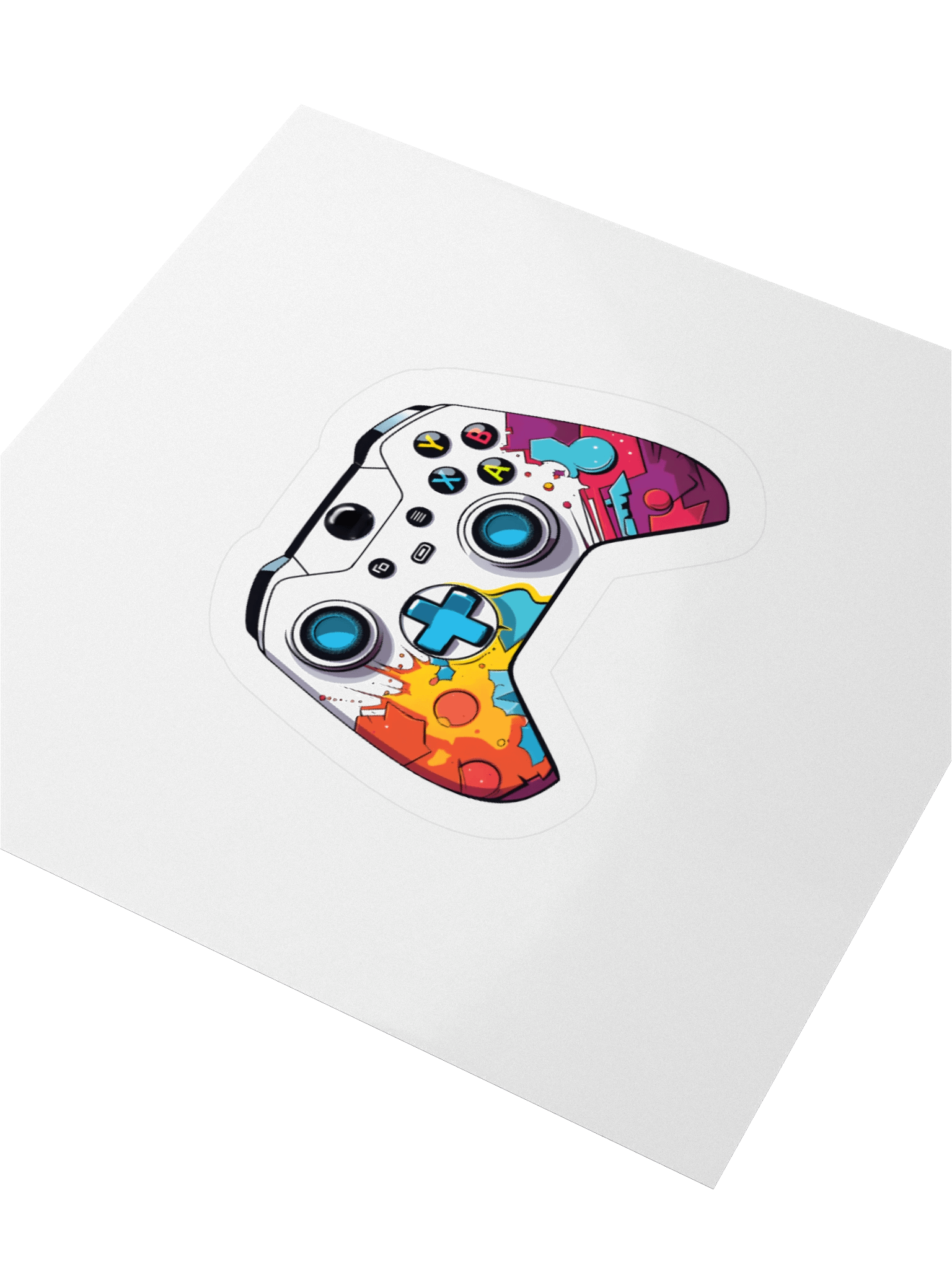 Retro Splash Gaming Controller Stickers product image (7)