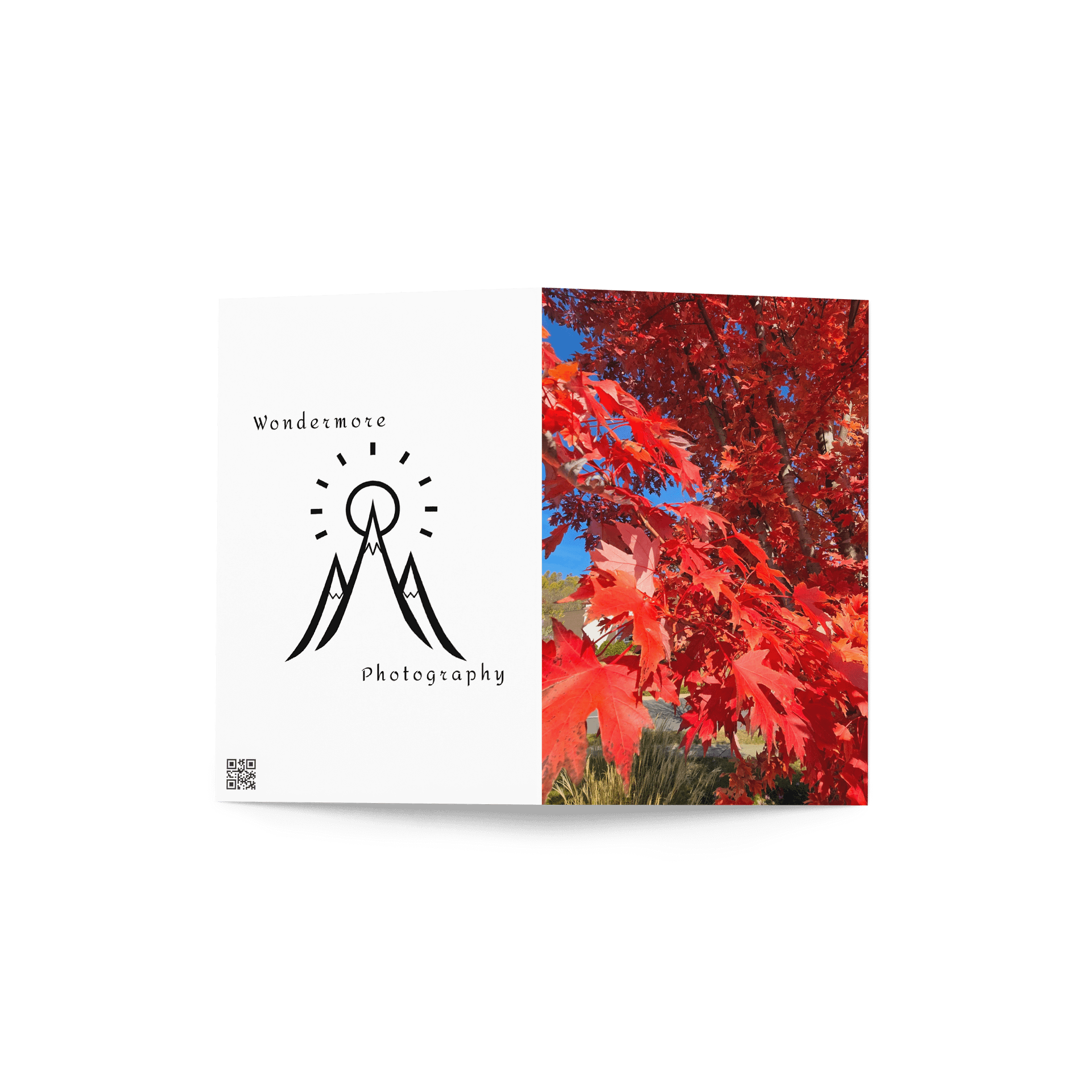 Crimson Leafs Greeting Card (blank) product image (2)