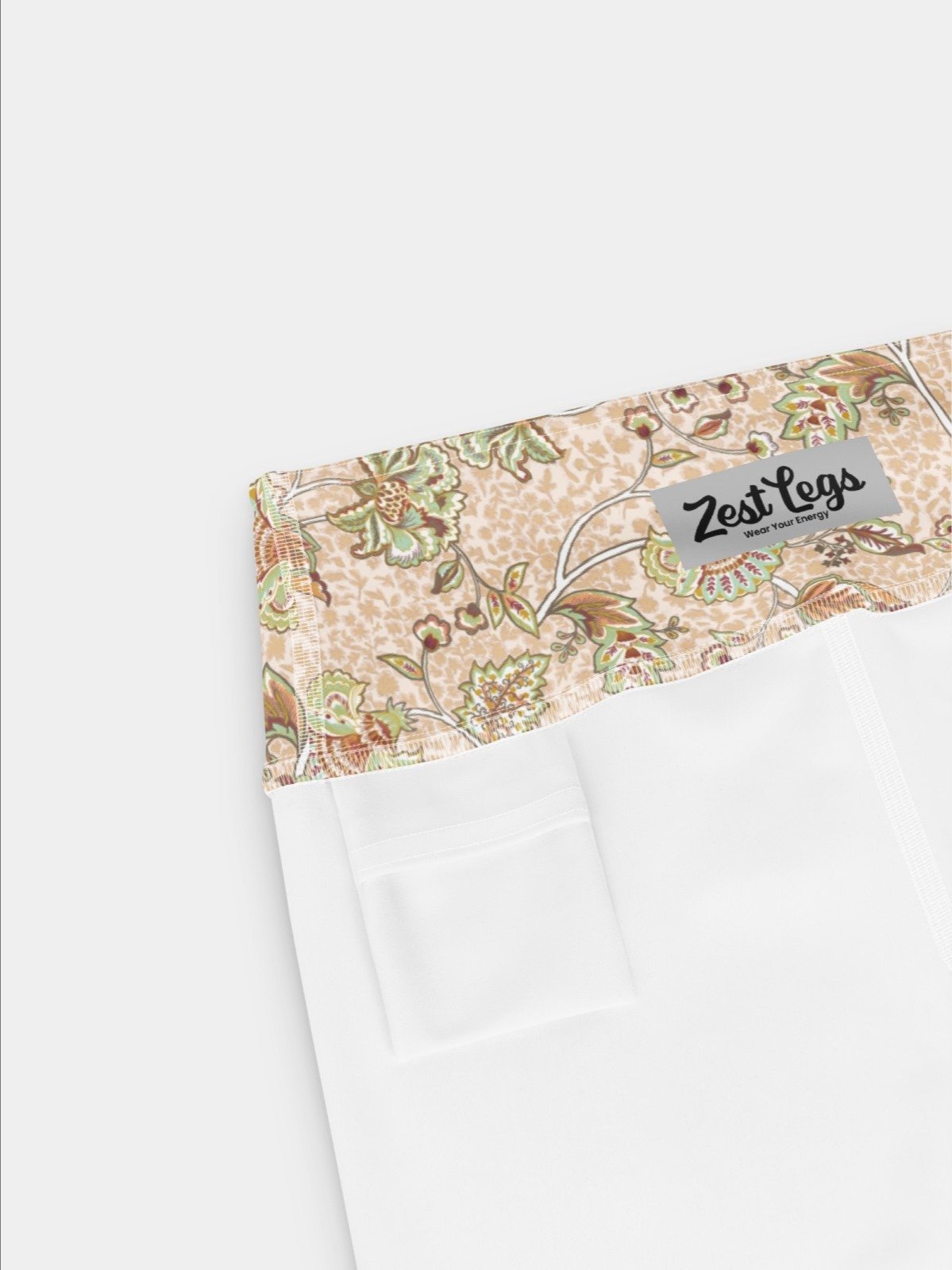 Printed Shorts "Elegant Neutral Beige Chintz" product image (5)