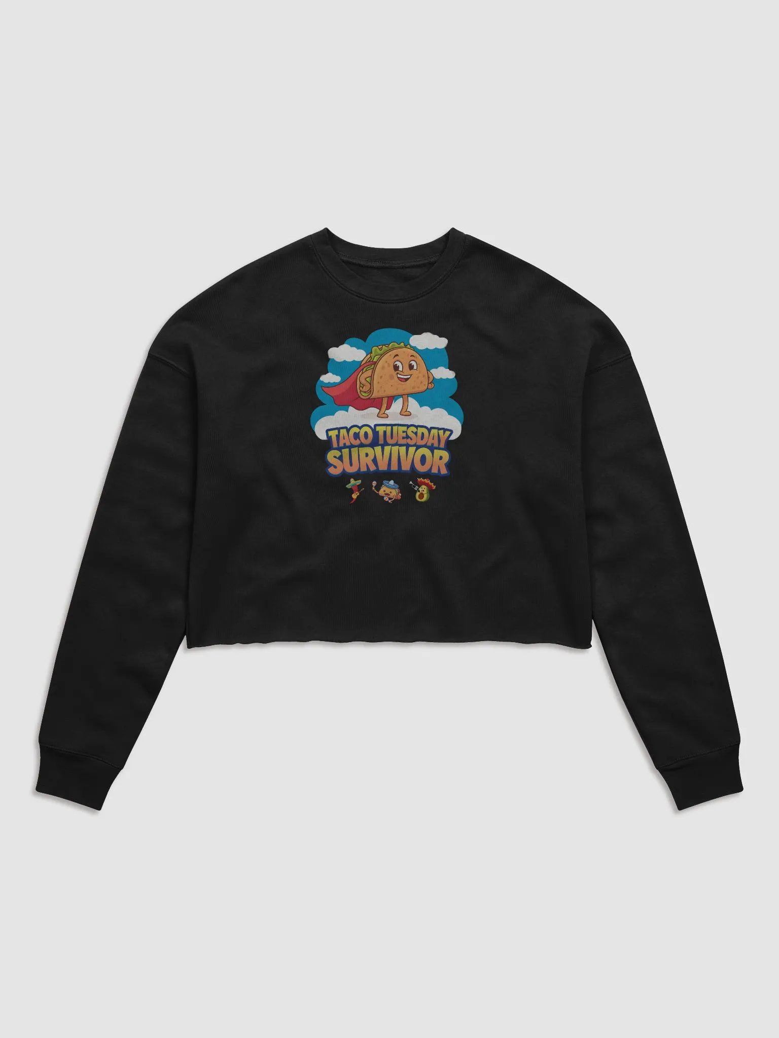 Taco Tuesday Hero Crop Sweatshirt Bella+Canvas (Women's) product image (2)