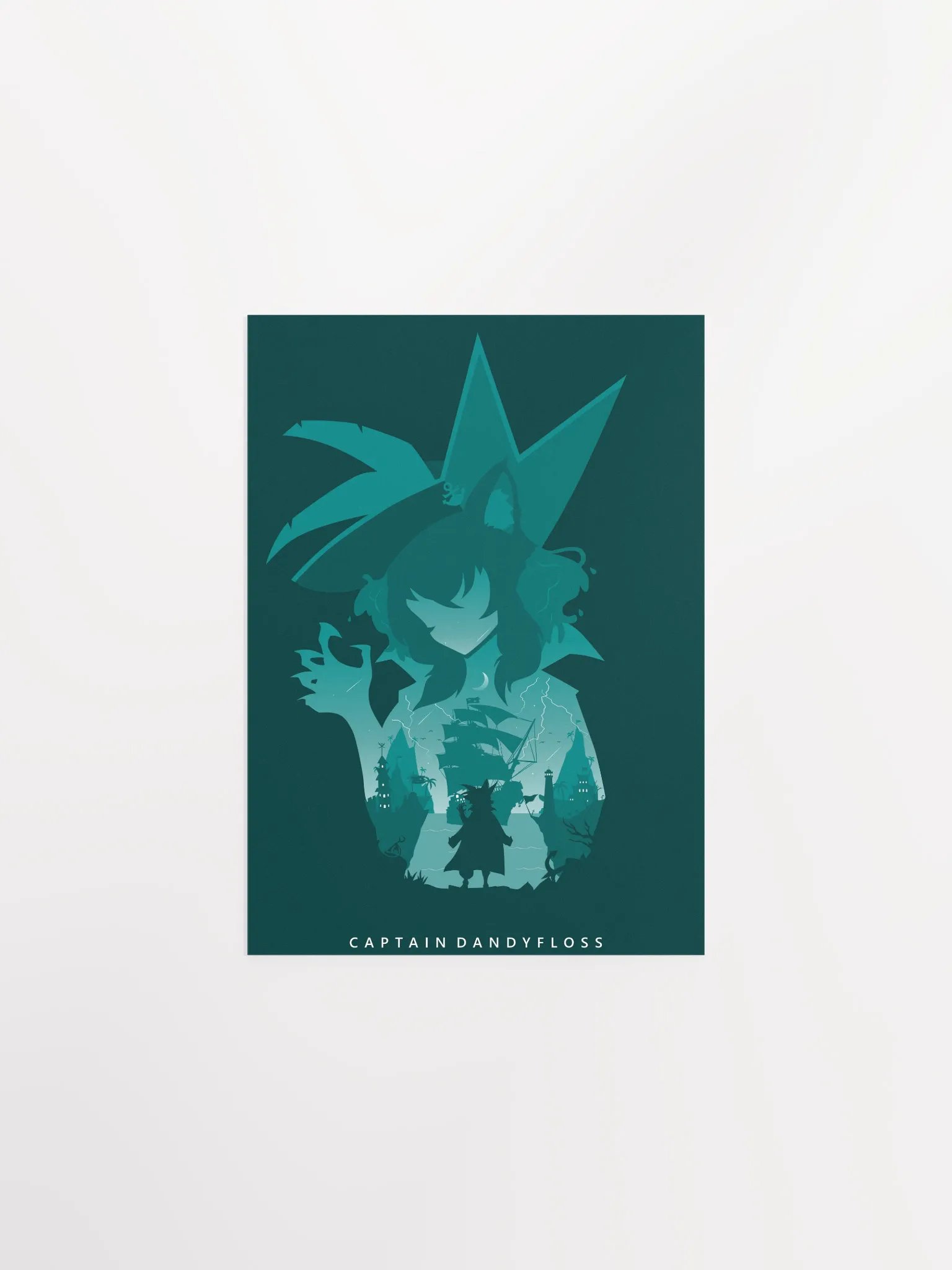 Captain Dandyfloss Silhouette Poster product image (1)