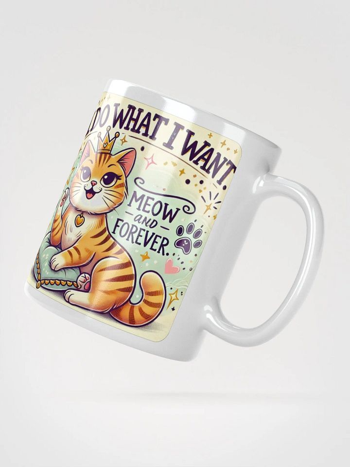 Meow and Forever (White Glossy Mug) product image (1)