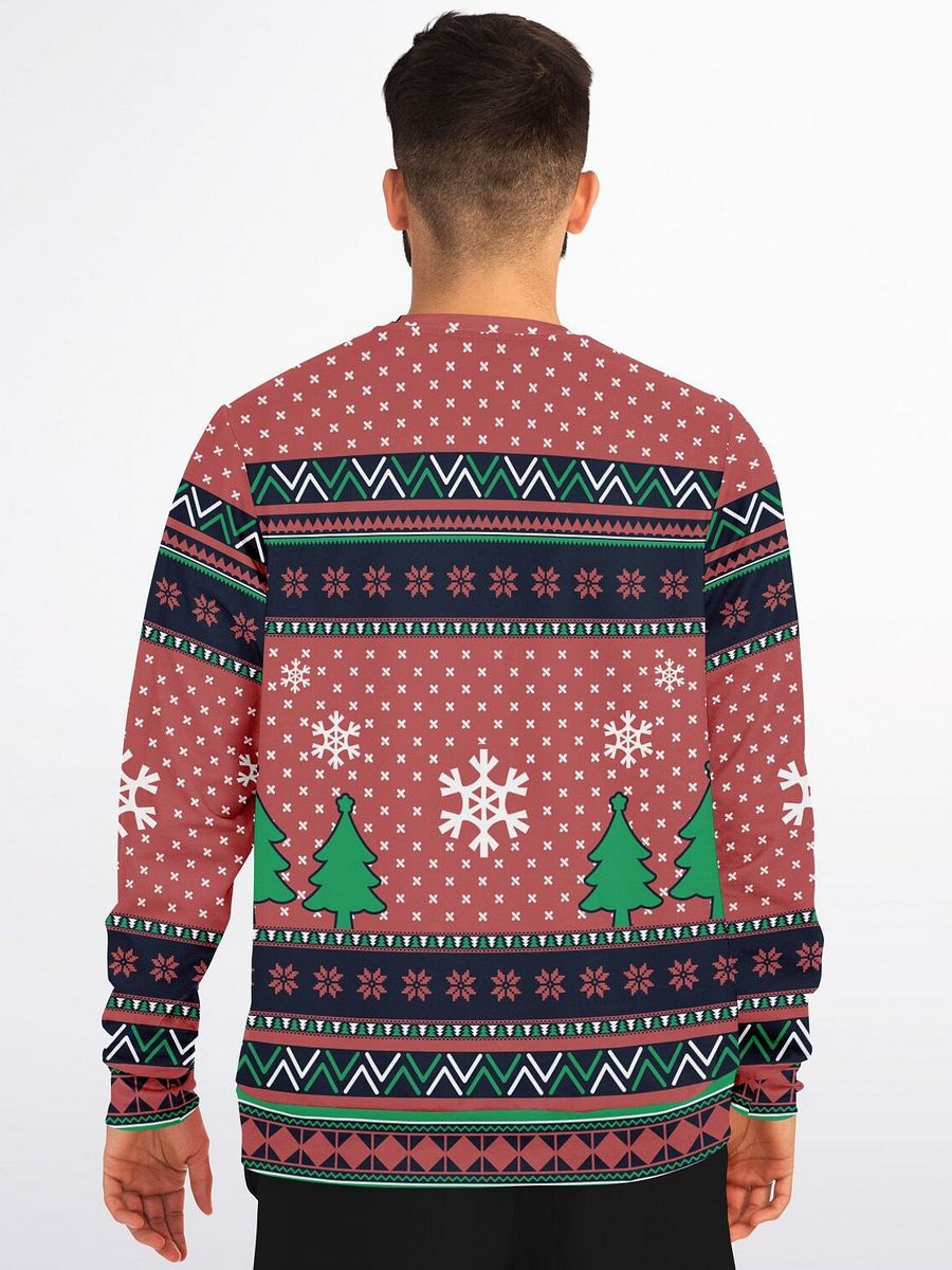"I'm Full of Holiday Spirit" Ugly Christmas Sweater | Wine Lover Holiday Sweatshirt | Festive Drinking Humor Winter Outfit product image (4)