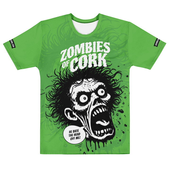 Zombie Floating Head Allover Print T-Shirt (Zombie Green Version) product image (2)