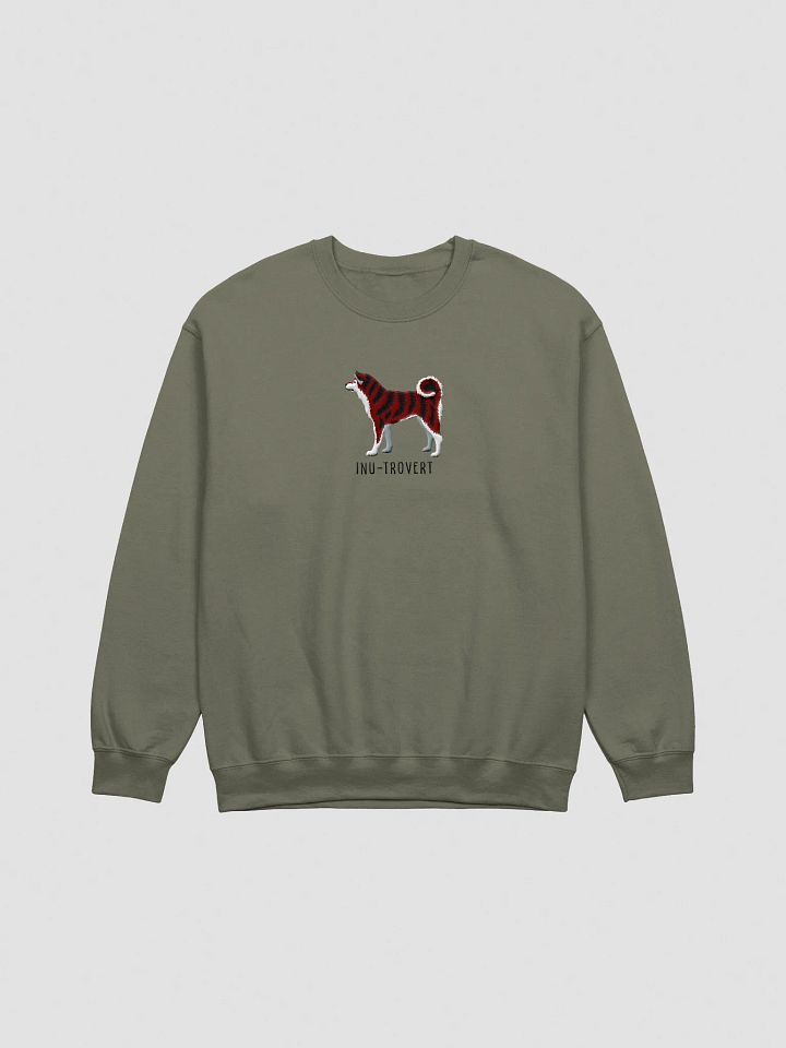 Inu-Trovert Sweatshirt (Embroidered) of a Japanese Akita Inu(Red Brindle) product image (7)