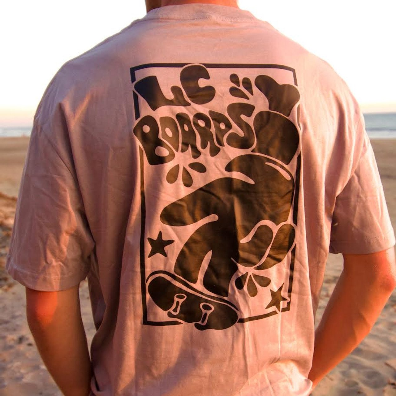 LC BOARDS FINGERBOARD THICK COTTON TEE GREY product image (2)