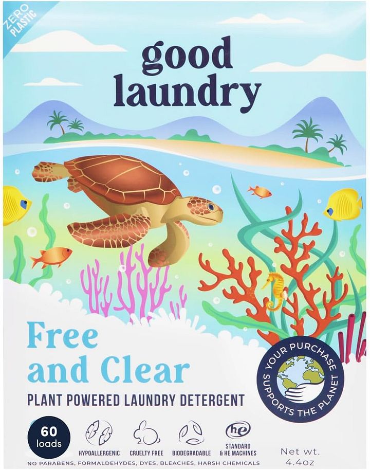 Detergent Sheets - Unscented (60 Loads) - Eco-Friendly Laundry Detergent Sheets, Hypoallergenic, No Plastic Jugs or Waste product image (1)