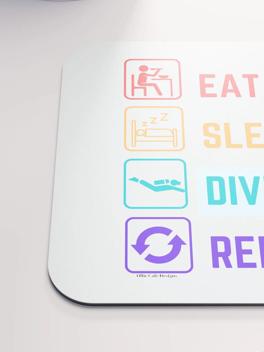 Eat Sleep Dive Repeat - Mousepad product image (6)