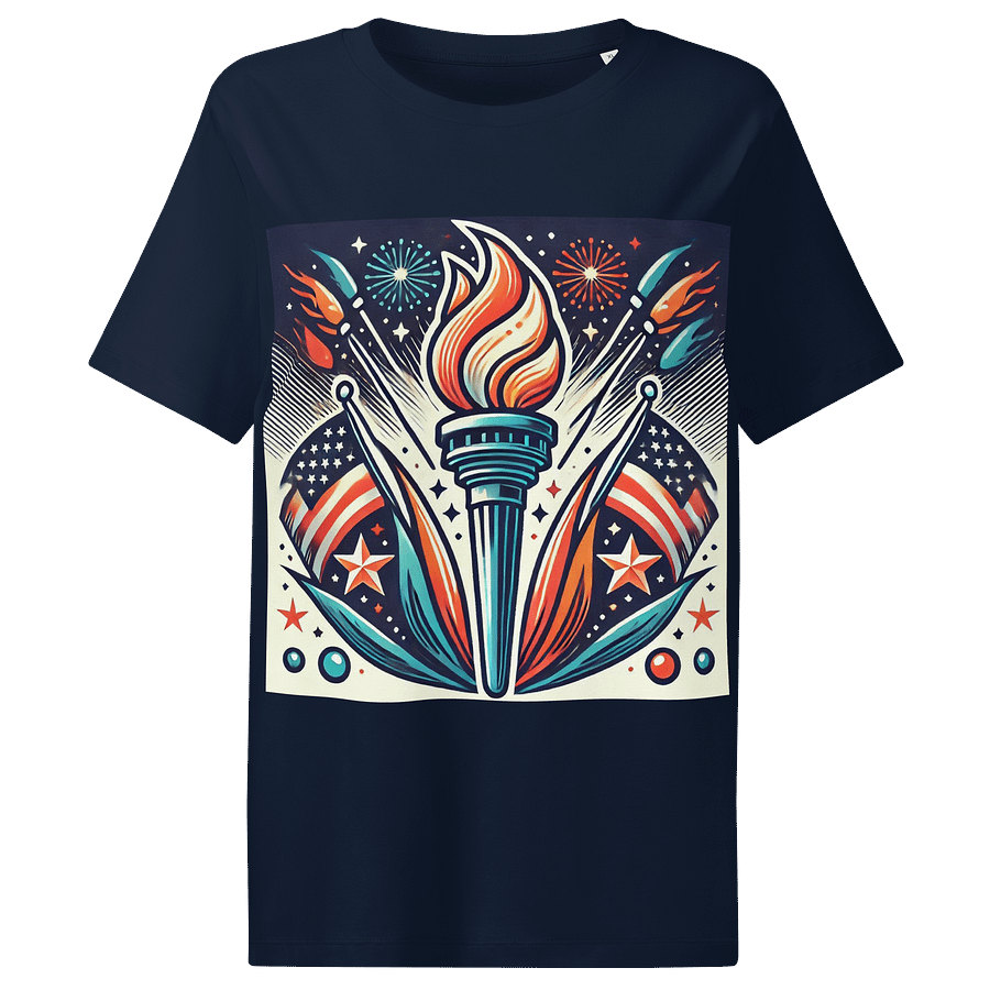 Torch of Liberty Women's Organic Tee product image (1)