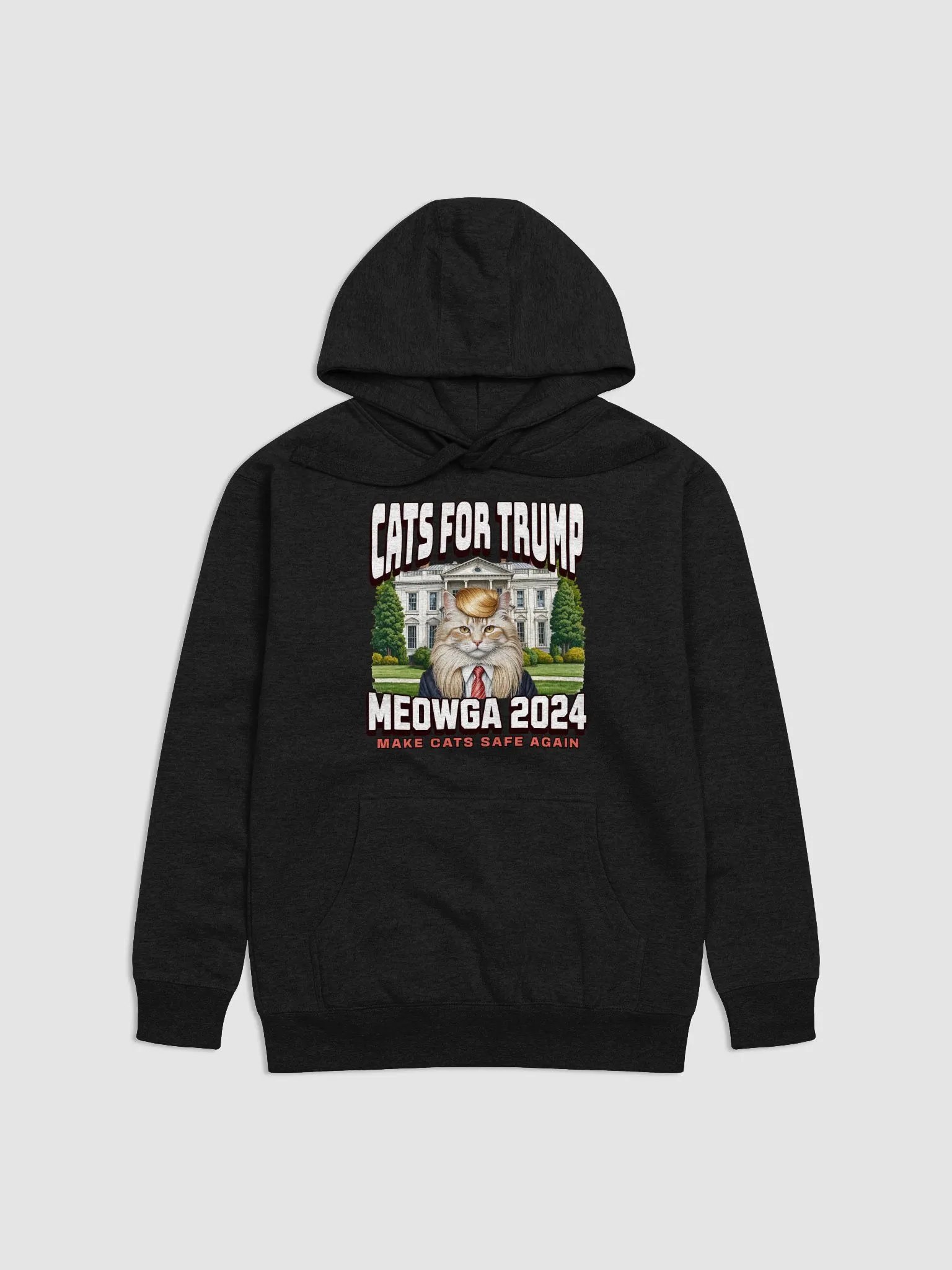 Cat Lover Election Sweatshirt, Patriotic Premium Hoodie, Cats for Trump, Make Cats Safe Again 2024 product image (5)