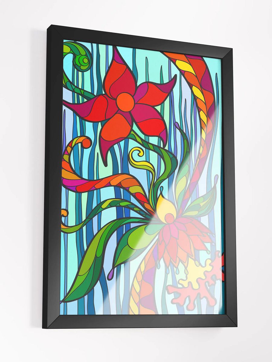 Vibrant Ayous Wood Framed Matte Poster - Deep Ocean Starfish product image (5)