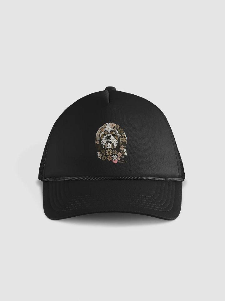Floral Pooch Foam Trucker Hat product image (1)