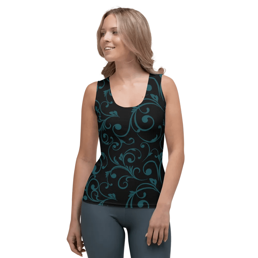 Dark Teal Twirl Top product image (1)