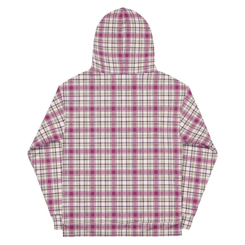 Magenta and Gray Plaid Hoodie product image (7)