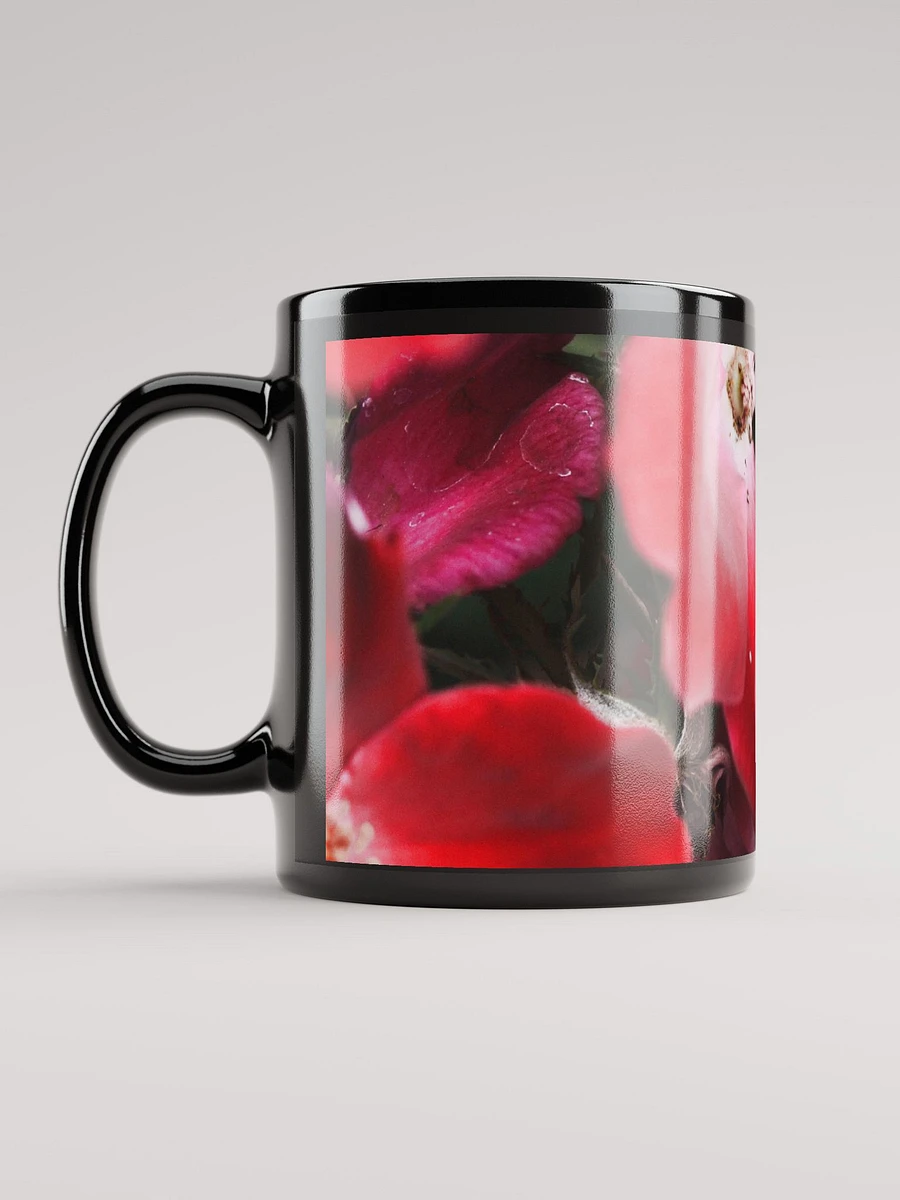 Bright Red Flowers Black Coffee Mug product image (12)