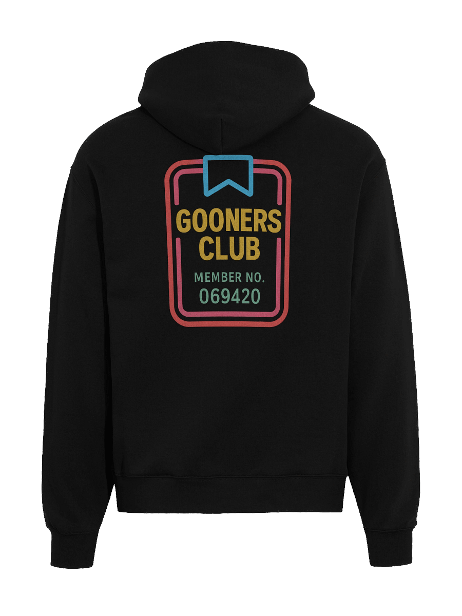 Gooners Club Member Hoodie (pull over, stringless) product image (5)