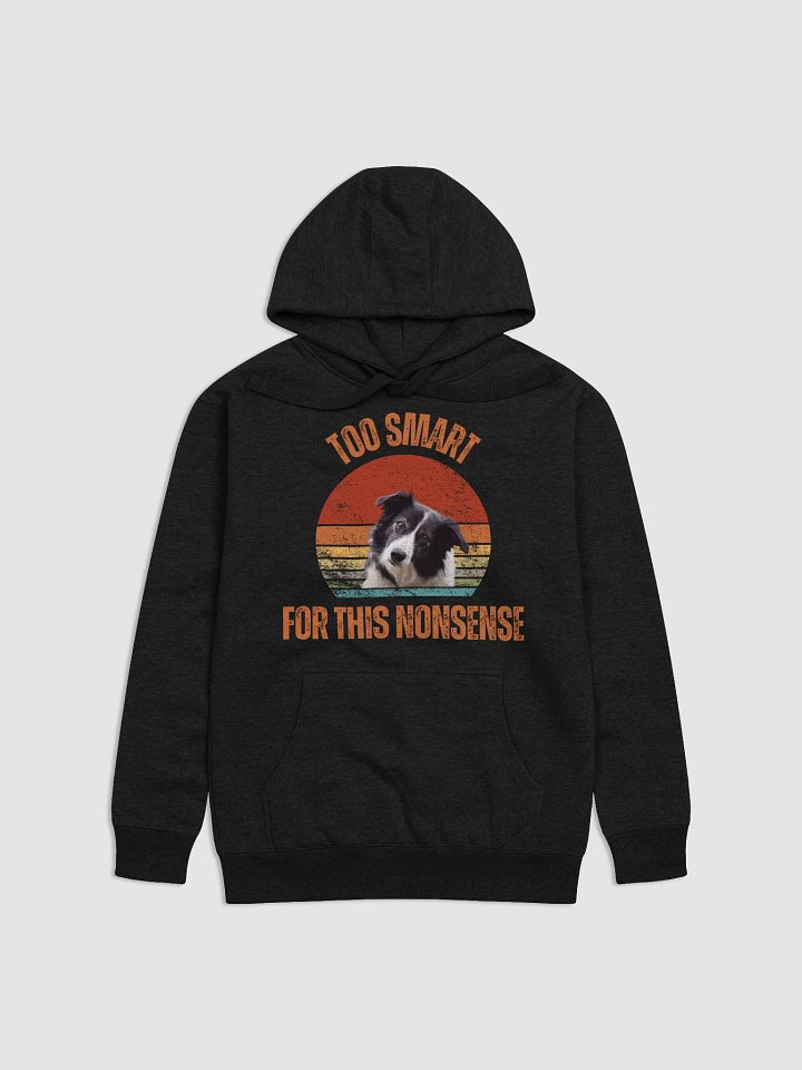 Retro Smart Border Collie Unisex Hoodie product image (1)