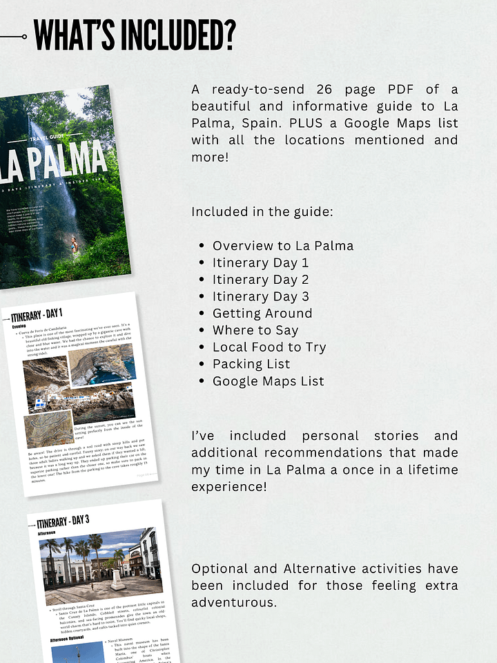 La Palma Travel Guide – 3-Day Itinerary & Insider Tips + Google Maps List product image (2)