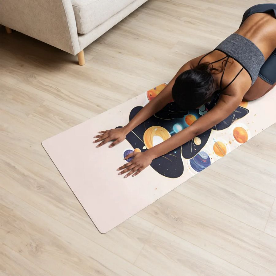 Cosmic Feline Yoga Mat product image (12)
