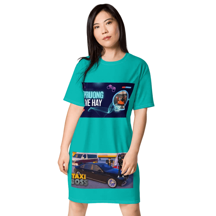 Váy thun in toàn thân/Full body printed T-shirt dress product image (1)