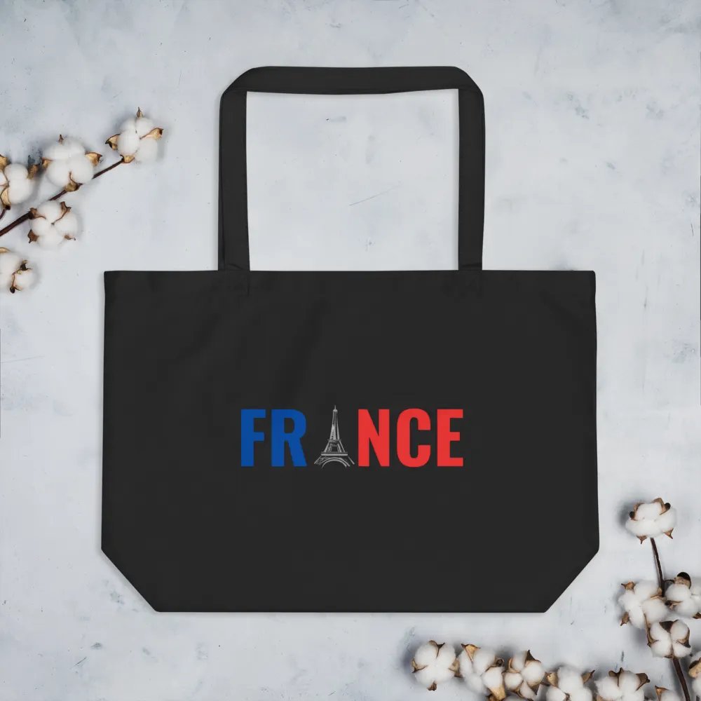 Eiffel Tower France Flag Eco Tote product image (3)