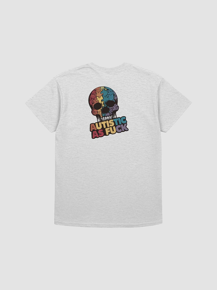 Autistic As Fuck Puzzle Piece Skull T-shirt product image (18)