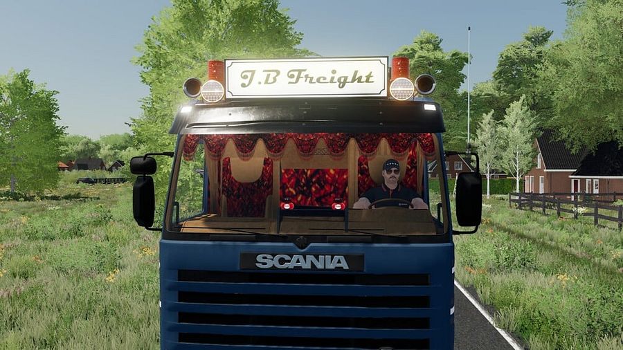 [FS22] Scania 143M V8 J.B Freight product image (5)