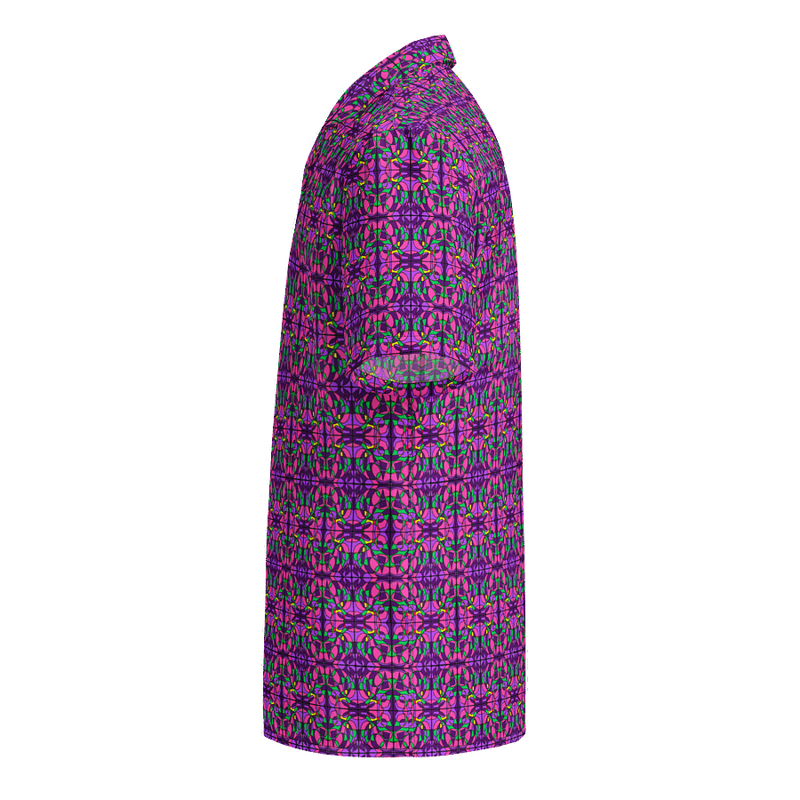 Pink Stained Glass – Vibrant Pink Pattern Hawaiian Shirt product image (5)