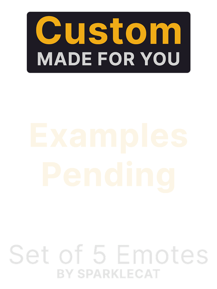 (Set of 5) Custom Handdrawn Emote by SparkleCat product image (1)