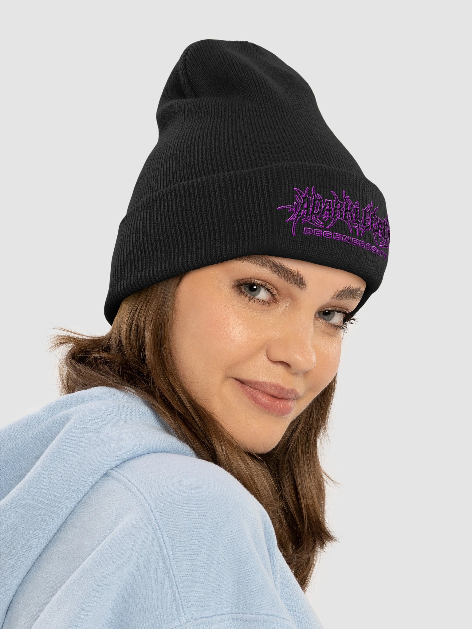 Metal ADL Beanie (Purple) product image (4)