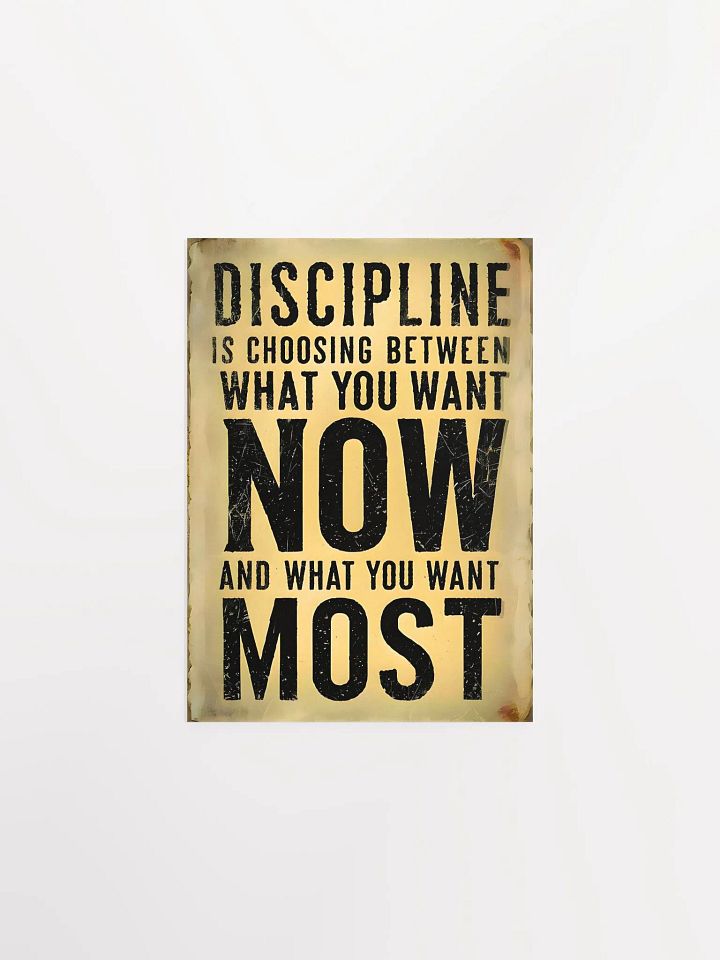 Get Disciplined - Quote Poster product image (3)