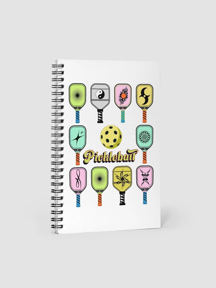 Pickleball Paddles Vibrant Spiral Notebook product image (2)