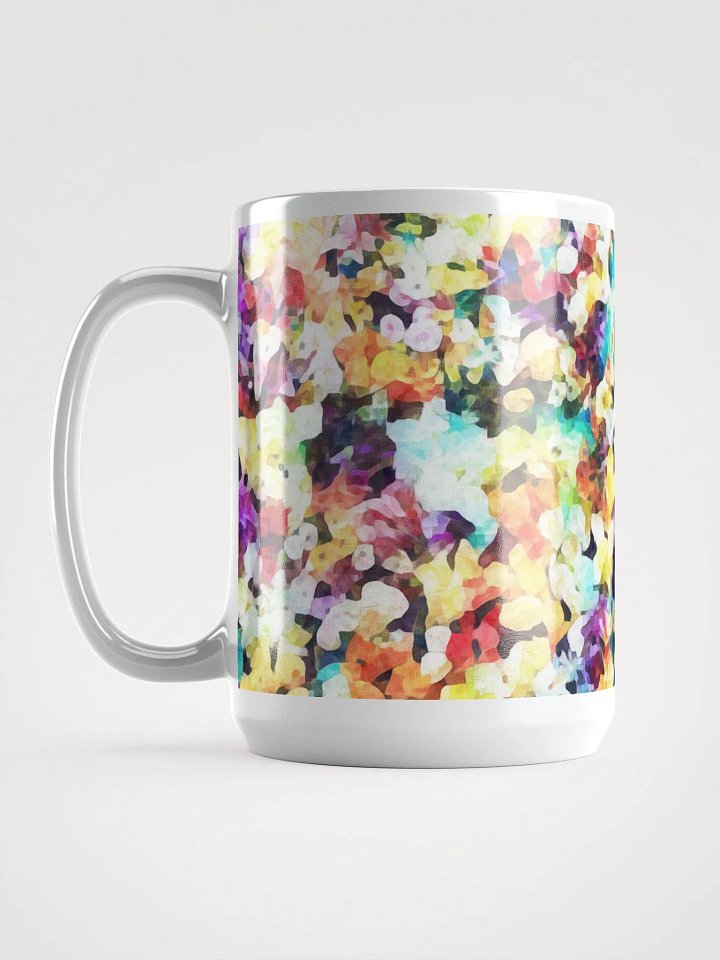 Abstract Graphic | White Coffee Mug | Impatiens Floral product image (1)