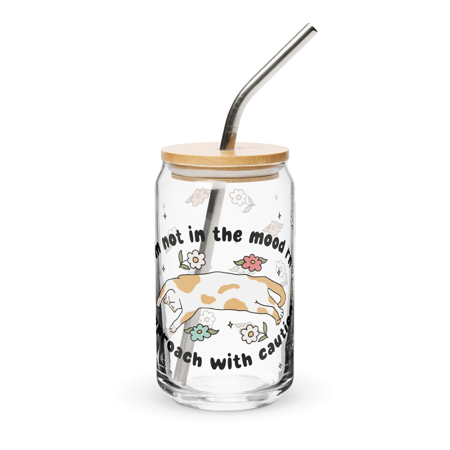 [I'm Not In The Mood Rn Approach With Caution] Can-Shaped Glass (16oz) product image (1)