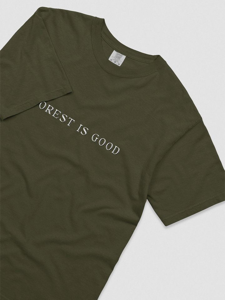 Embroidered Forest Is Good Unisex Tee product image (2)